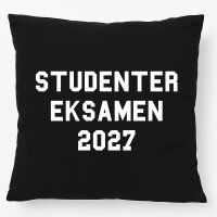 Kissen Studentereksamen 2027 Abschluss Dänemark 40x40cm