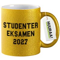 Glitzertasse Studentereksamen 2027 Abschluss...