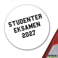 Aufkleber Studentereksamen 2027 Abschluss Dänemark...