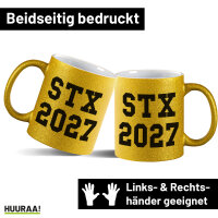 Glitzertasse STX 2027 Abschluss Dänemark 330ml
