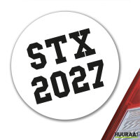 Aufkleber STX 2027 Abschluss Dänemark 10cm Sticker