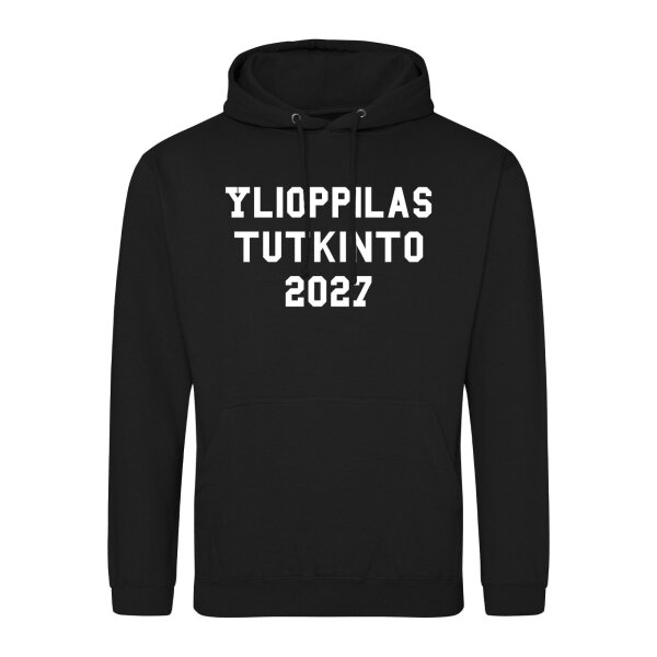 Unisex Hoodie Ylioppilastutkinto 2027 Abschluss Finnland Größe S-3XL