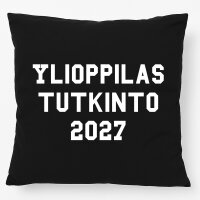 Kissen Ylioppilastutkinto 2027 Abschluss Finnland 40x40cm