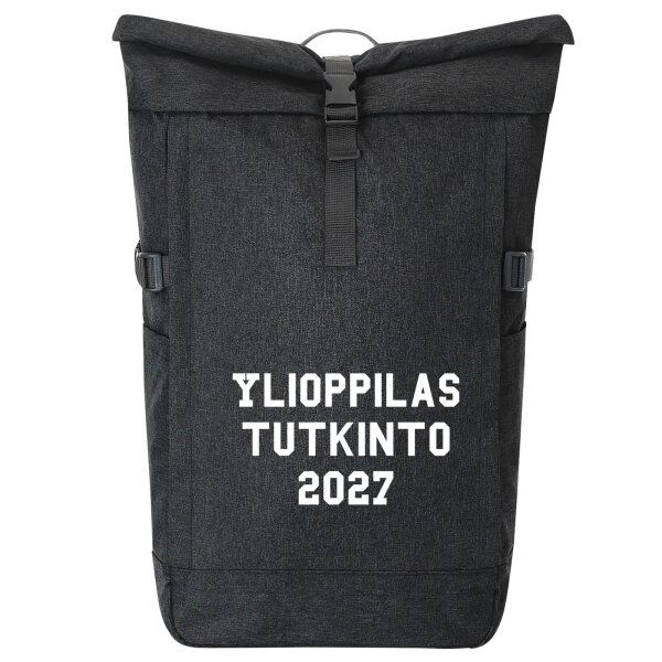 Kurierrucksack Ylioppilastutkinto 2027 Abschluss Finnland 30-44 Liter Black Melange