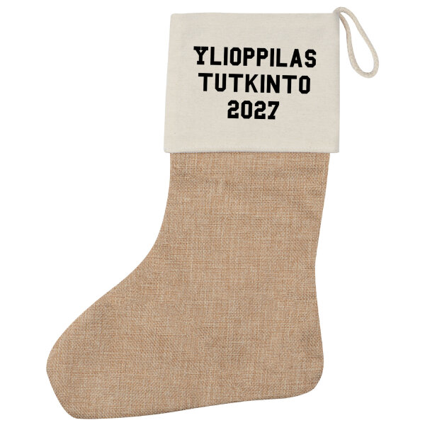 Weihnachtsstrumpf Ylioppilastutkinto 2027 Abschluss Finnland Beige