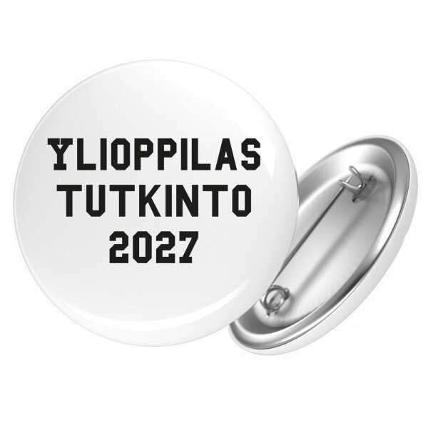 Button Ylioppilastutkinto 2027 Abschluss Finnland Anstecker