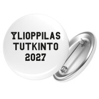 Button Ylioppilastutkinto 2027 Abschluss Finnland Anstecker