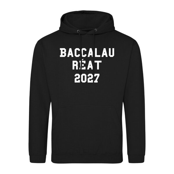 Unisex Hoodie Baccalauréat 2027 Abschluss Frankreich Größe S-3XL