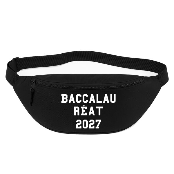 Bauchtasche Baccalauréat 2027 Abschluss Frankreich 2,5 Liter Black Crossbody Bag