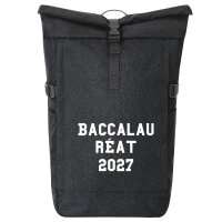 Kurierrucksack Baccalauréat 2027 Abschluss Frankreich 30-44 Liter Black Melange