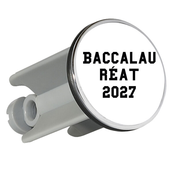 Waschbeckenstöpsel Baccalauréat 2027 Abschluss Frankreich 4cm Abflussstopfen