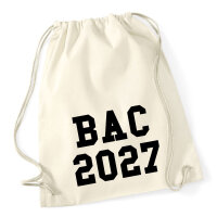 Turnbeutel BAC 2027 Abschluss Frankreich 12 Liter
