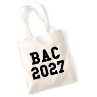 Jutebeutel BAC 2027 Abschluss Frankreich 10 Liter