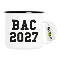 Emaille Tasse BAC 2027 Abschluss Frankreich 300ml Vintage...