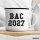 Emaille Tasse BAC 2027 Abschluss Frankreich 300ml Vintage Emaille Becher