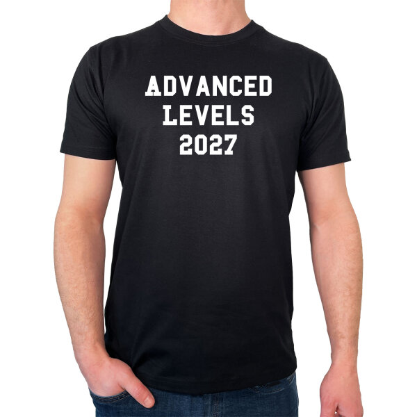 Herren T-Shirt Advanced Levels 2027 Abschluss Großbritannien Größe S-3XL