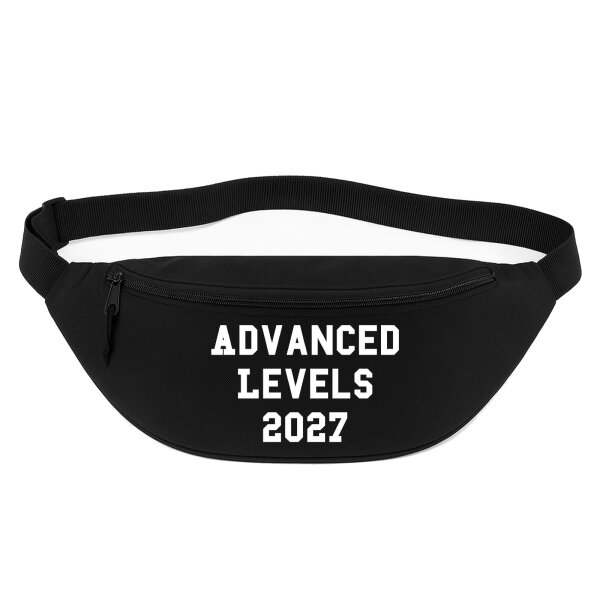 Bauchtasche Advanced Levels 2027 Abschluss Großbritannien 2,5 Liter Black Crossbody Bag