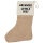 Weihnachtsstrumpf Advanced Levels 2027 Abschluss Großbritannien Beige