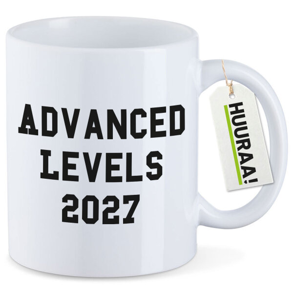 Kaffeetasse Advanced Levels 2027 Abschluss Großbritannien 330ml