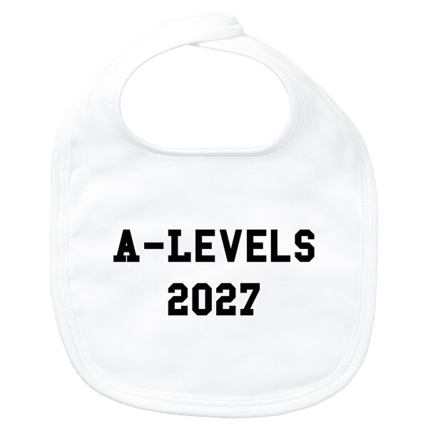 Baby Lätzchen A-Levels 2027 Abschluss Großbritannien Klettverschluss