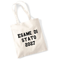 Jutebeutel Esame di Stato 2027 Abschluss Italien 10 Liter