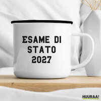 Emaille Tasse Esame di Stato 2027 Abschluss Italien 300ml Vintage Emaille Becher