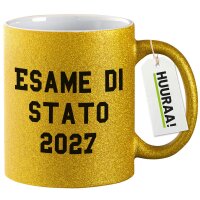 Glitzertasse Esame di Stato 2027 Abschluss Italien 330ml