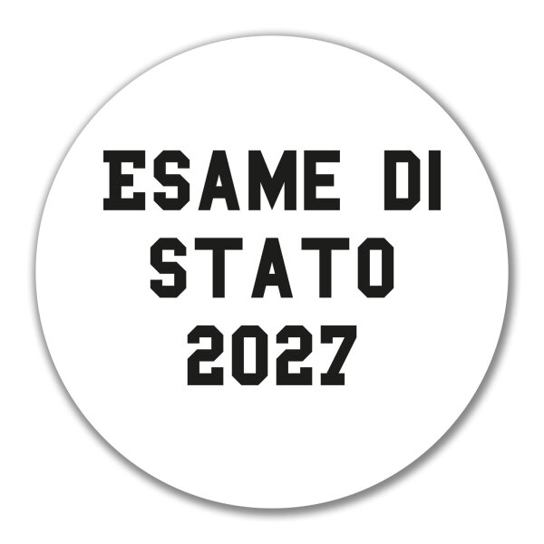 Aufkleber Esame di Stato 2027 Abschluss Italien 10cm Sticker