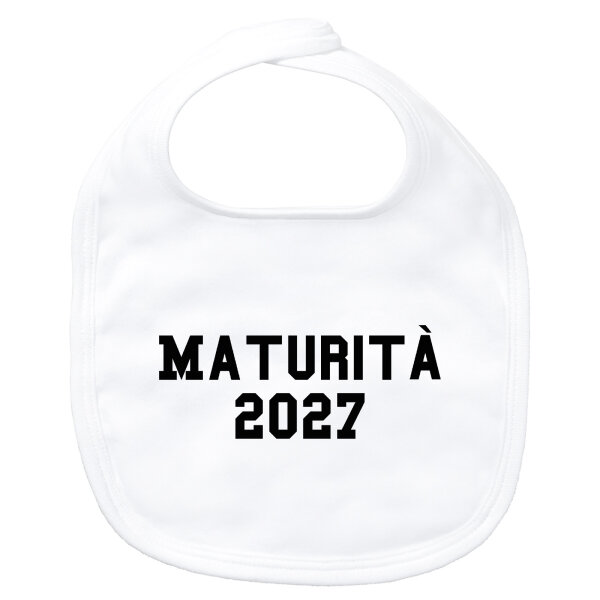 Baby Lätzchen Maturità 2027 Abschluss Italien Klettverschluss