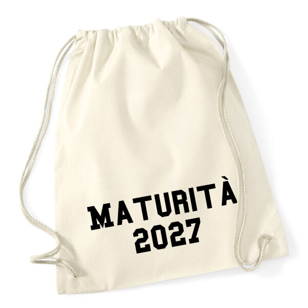 Turnbeutel Maturità 2027 Abschluss Italien 12 Liter