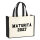 Jutetasche Maturità 2027 Abschluss Italien 21 Liter Black