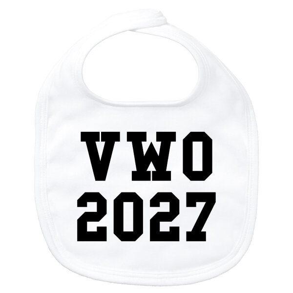 Baby Lätzchen VWO 2027 Abschluss Niederlande