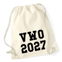Turnbeutel VWO 2027 Abschluss Niederlande 12 Liter