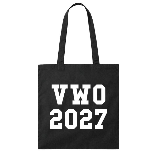 Jutebeutel VWO 2027 Abschluss Niederlande 10 Liter