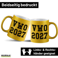 Glitzertasse VWO 2027 Abschluss Niederlande 330ml