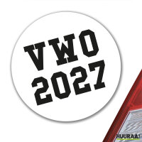 Aufkleber VWO 2027 Abschluss Niederlande 10cm Sticker