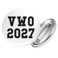 Button VWO 2027 Abschluss Niederlande Anstecker