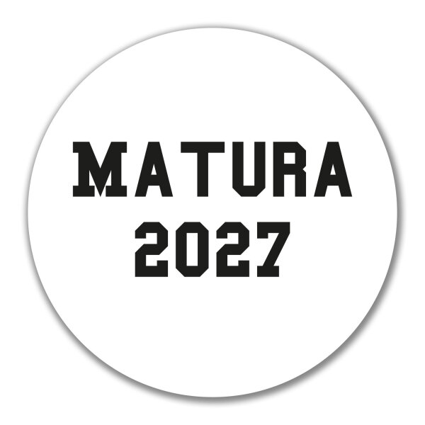 Aufkleber Matura 2027 Abschluss Österreich / Schweiz 10cm Sticker