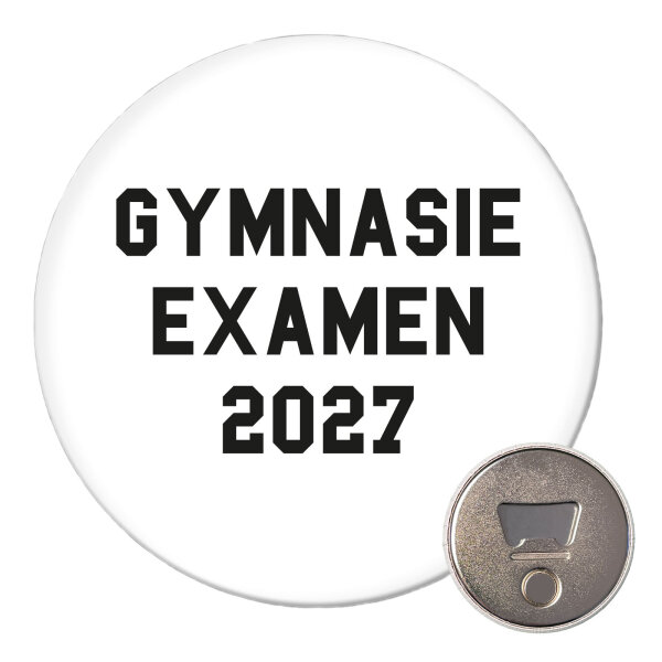 Magnet Gymnasieexamen 2027 Abschluss Schweden 59mm Kühlschrankmagnet Flaschenöffner