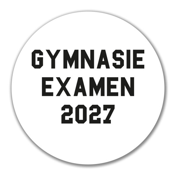 Aufkleber Gymnasieexamen 2027 Abschluss Schweden 10cm Sticker