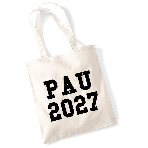 Jutebeutel PAU 2027 Abschluss Spanien 10 Liter