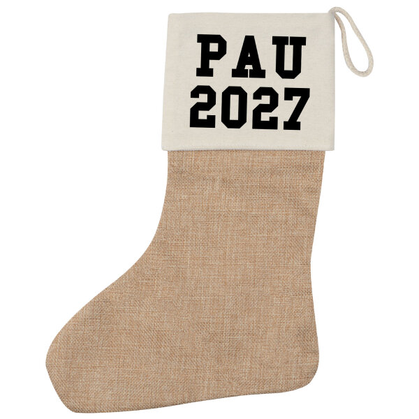 Weihnachtsstrumpf PAU 2027 Abschluss Spanien Beige
