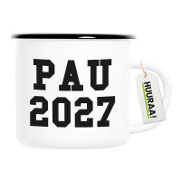 Emaille Tasse PAU 2027 Abschluss Spanien 300ml Vintage...