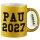 Glitzertasse PAU 2027 Abschluss Spanien 330ml