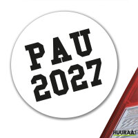 Aufkleber PAU 2027 Abschluss Spanien 10cm Sticker
