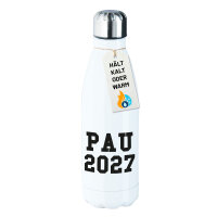 Edelstahl-Trinkflasche PAU 2027 Abschluss Spanien 500ml...