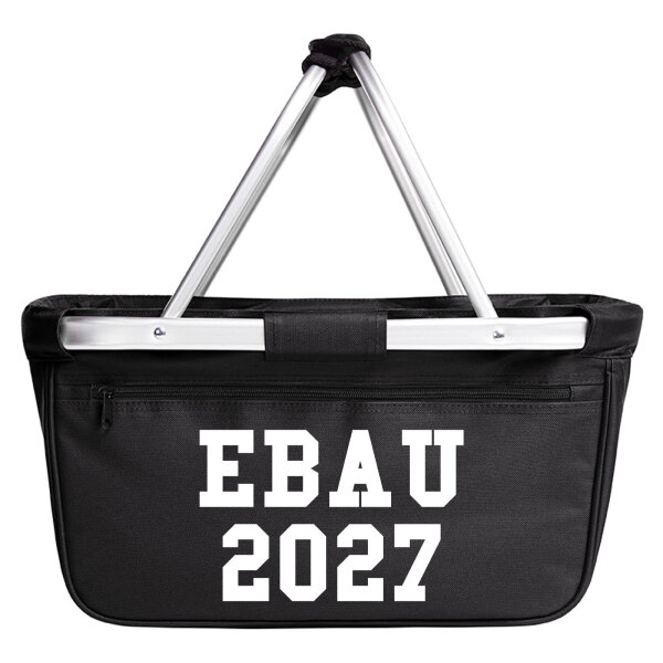 Einkaufskorb EBAU 2027 Abschluss Spanien 20 Liter Tragekorb Black