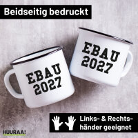 Emaille Tasse EBAU 2027 Abschluss Spanien 300ml Vintage...