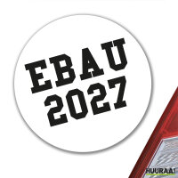 Aufkleber EBAU 2027 Abschluss Spanien 10cm Sticker