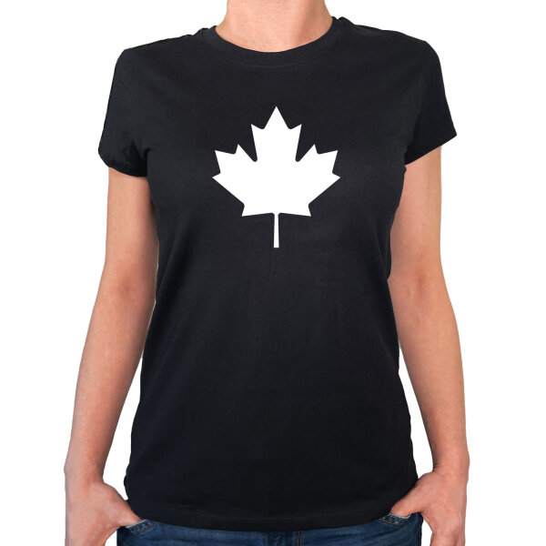 Damen T-Shirt Ahornblatt Kanada Größe XS-XXL